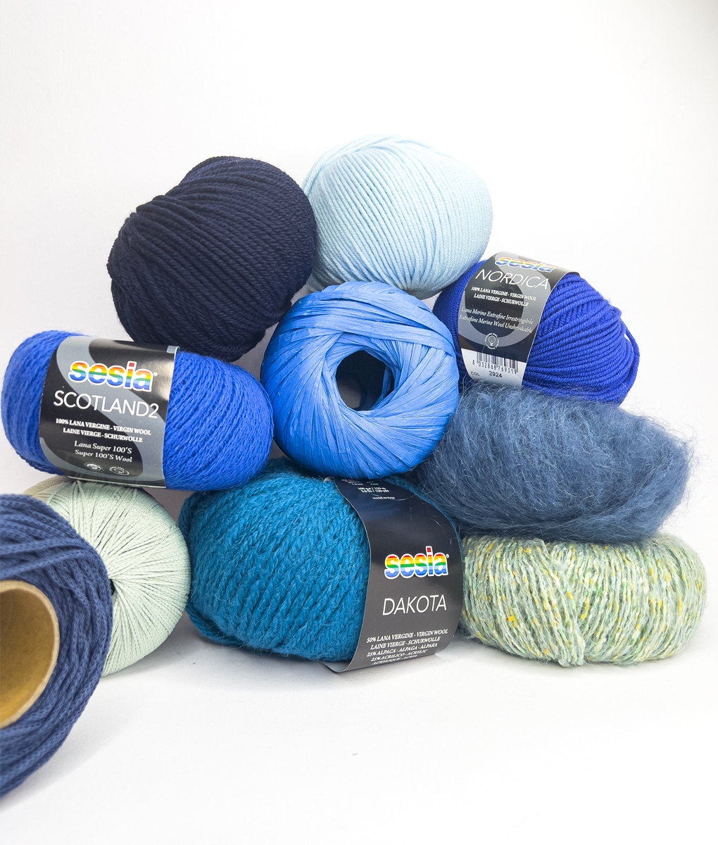 riempi il tuo sacchetto gomitoli di lana e alpaca in offerta palette Acqua