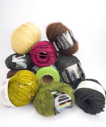 riempi il tuo sacchetto gomitoli di lana e alpaca in offerta palette Terra