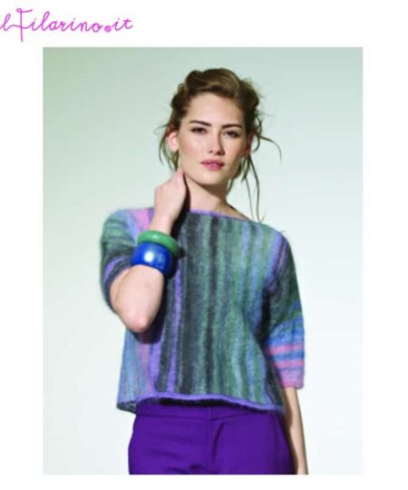 Alternative view of Rowan Yarns Magazine Kidsilk Haze Stripe Collection