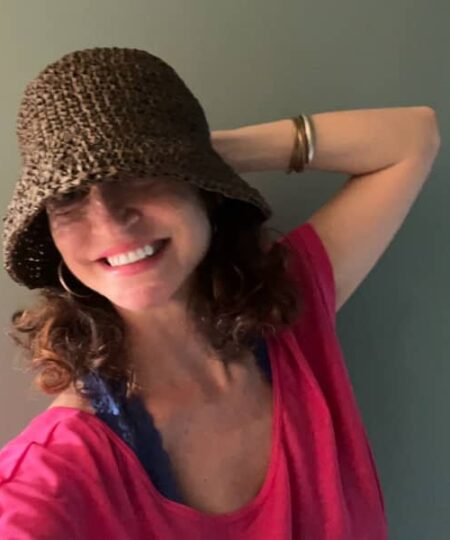 kit uncinetto cappello Rafia Colette