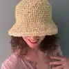 kit uncinetto cappello Rafia Tiffany