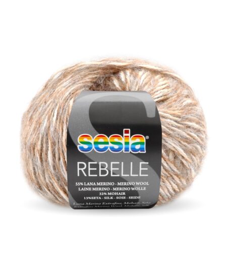 Manifatture Sesia Rebelle un filato Mohair e Seta con lana merino dai colori bellissimi da lavorare con ferri grossi disponibile on line