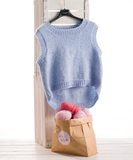 pattern maglia ferri circolari il gilet il filarino