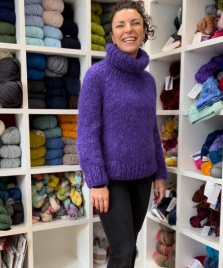 niagara pattern kit maglia top-down ferri circolari