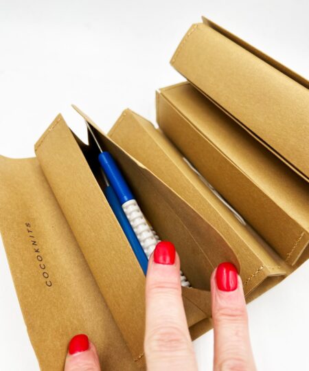 Cocoknits knitting needle holder Roll Natural knitting accessories