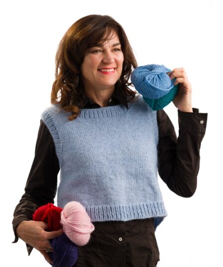 pattern maglia ferri circolari il gilet il filarino