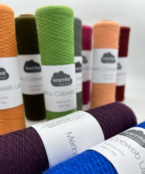 lana merino 100% Lace kremke yarn filato per scialli ai ferri punto pizzo