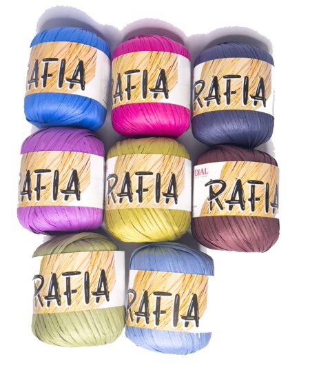 Raffia for Bags and Hats Pack 8 Knots