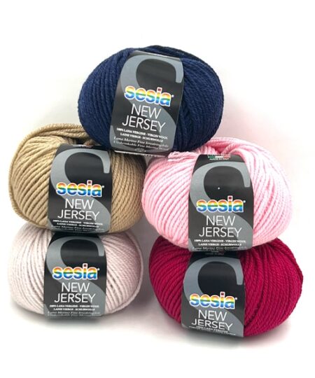 New Jersey 100% Merino Manifattura Sesia Pacco 5 Gomitoli