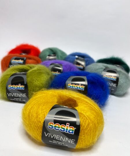 vivienne filato mohair e seta sesia filati cartella colori completa