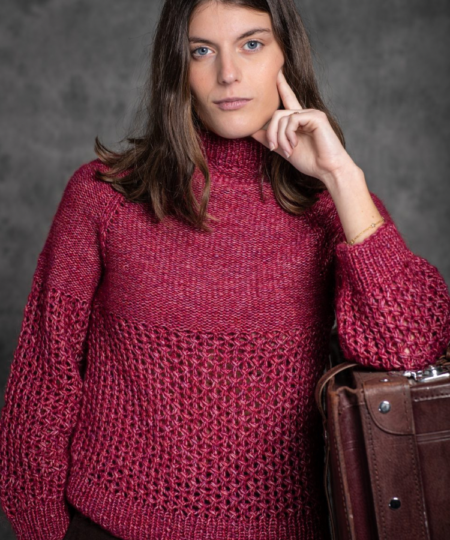 kit ferri circolari per realizzare maglia con filato bonbon sesia lana alpaca e cotone