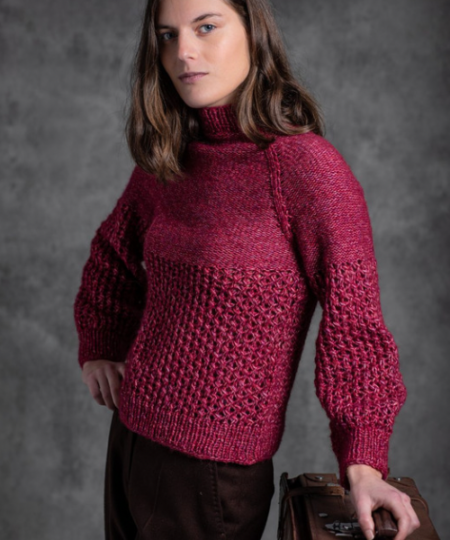 kit ferri circolari per realizzare maglia con filato bonbon sesia lana alpaca e cotone