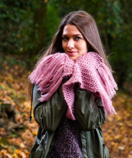 calda carezza pattern maglia facile punto rete