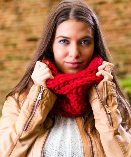 collo caldo caldo pattern a maglia ferri grossi facile