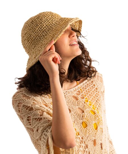 Kit Uncinetto Cappello Rafia Tiffany Star