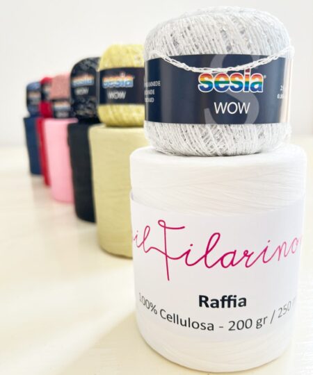 Alternative view of Kit Uncinetto Cappello Rafia Tiffany Star