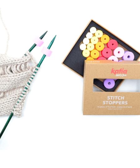 Ferma Maglie Katia Filati ideali per tutti i tipi di ferri, dai ferri circolari ai ferri diritti ai ferri a doppia punta,