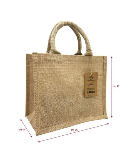 borsa Juta da rivestire misura 22 X 26 X 14 cm