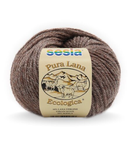 ecological wool sesia yarn certified GOTS alpaca and virgin wool natural colors yarn made in