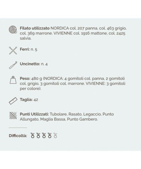 Kit Maglia: bellissima maglia da donna di 100% lana merino extrafine e filato in kid mohair e seta di Manifattura Sesia filatura made in italy
