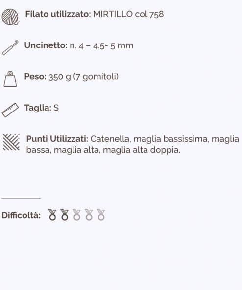 Kit per realizzare maglia all'uncinetto per principianti