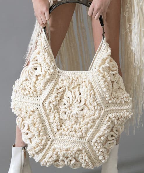 kit crochet bag pattern crochet sesia tricot bag in 100% merino wool super wash
