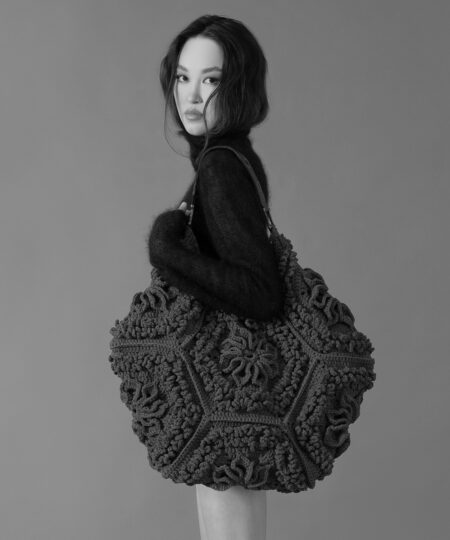 kit uncinetto borsa pattern crochet sesia tricot in lana merino 100% super wash