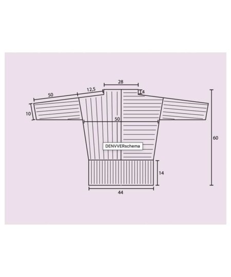 Kit per realizzare Denver la bella e facile maglia di lana ai ferri maglia da donna di 100% lana merino extrafine Sesia filati