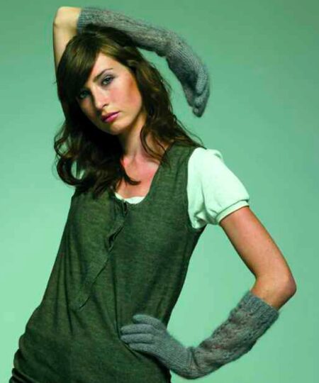 Il mohair fibra tra le più pregiate è ottenuto dalla lavorazione del pelo di capra d'Angora maglia all'uncinetto Kit lavoro a maglia ai ferri Guanti Mohair