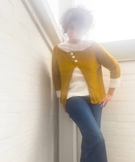 Alternative view of Kit Maglia: Cardigan Top-dow Bon Bon Cocoon