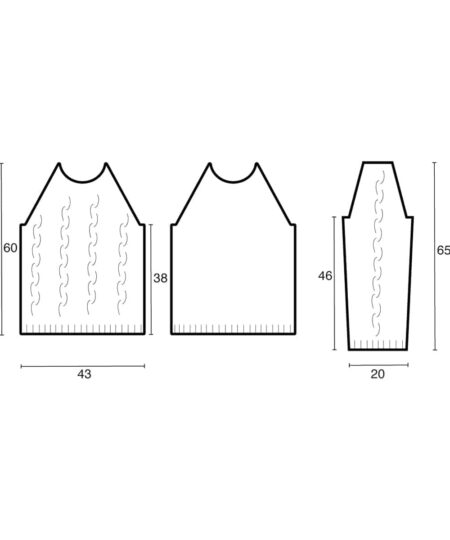 Kit Maglia Monaco un maglione semplice ma elegante realizzato con i ferri n 4,5 mm in pura lana merino sesiafilati