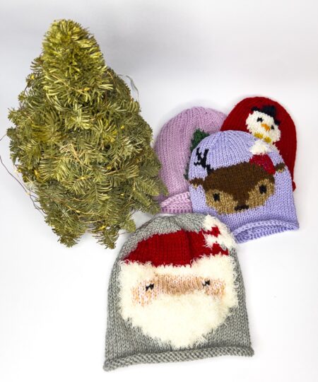 modello cappello di lana fatto a mano per per Natale