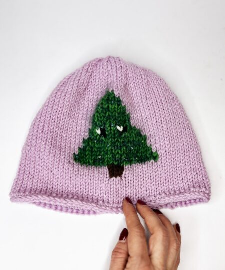 modello cappello di lana fatto a mano per per Natale