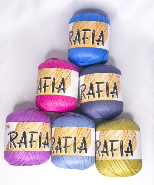 Rafia per Borse e Cappelli Pacco 6 Gomitoli