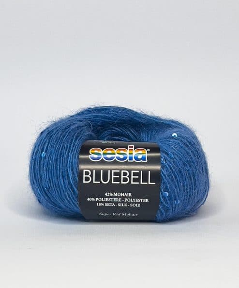 Online yarn store, Manifattura Sesia's wonderful mohair and silk sequin yarn, made in italy and cruelty free