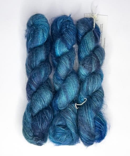 Malabrigo mohair wool and silk yarns Hand-dyed yarns in shaded colors ideal for crocheted shawls soft, warm knits