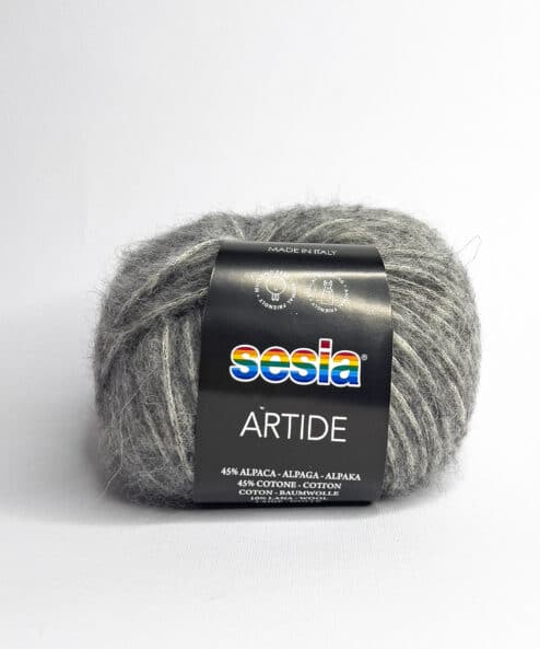 Artide is a soft and warm alpaca and wool ball of yarn from Sesia Yarns ideal for knitting and crochet needlework