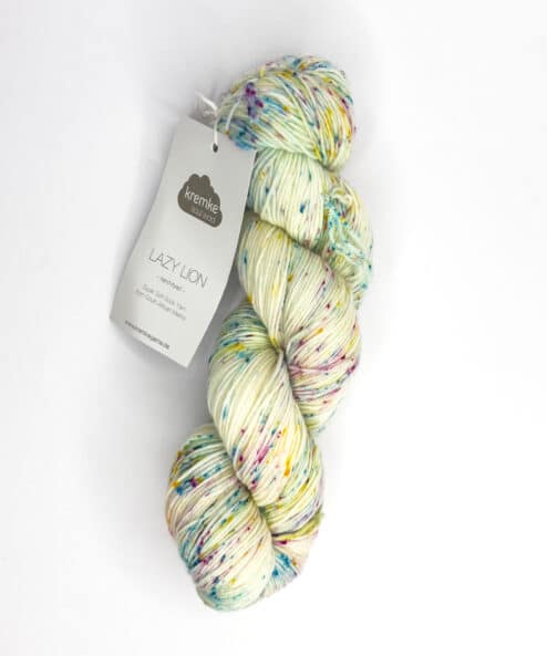 Filati Kremke Soul Wool Lazy Lion lana merino del sud africa e nylon per un filato da calzini tinto a mano perfetto anche per scialli e maglie