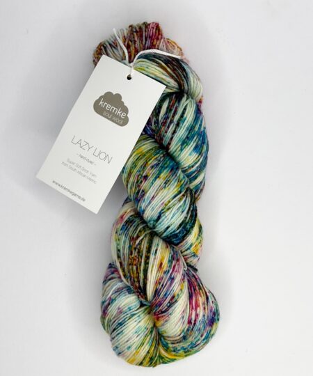 Filati Kremke Soul Wool Lazy Lion lana merino del sud africa e nylon per un filato da calzini tinto a mano perfetto anche per scialli e maglie