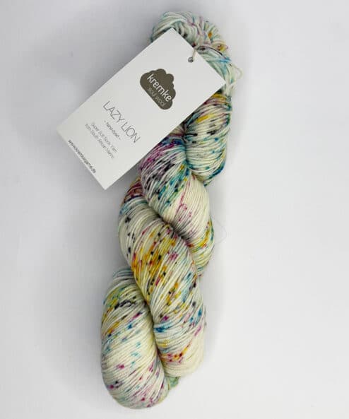 Kremke Soul Wool Lazy Lion yarn South African merino wool and nylon for a hand-dyed sock yarn also perfect for shawls and knits