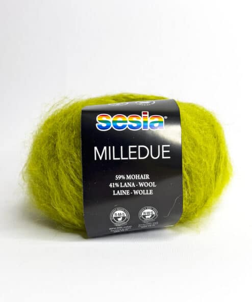 Milledue from Manifattura Sesia is a Mohair and Super Bulky soft wool yarn ideal for knitting or crocheting