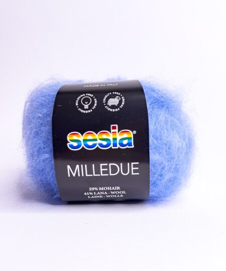 Milledue di Manifattura Sesia è un filato in Mohair e lana morbidissima Super Bulky ideale per lavori ai ferri o all'uncinetto