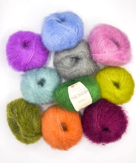 Pack 10 Yarn Ball: Eiffel Mohair Sesia Yarns