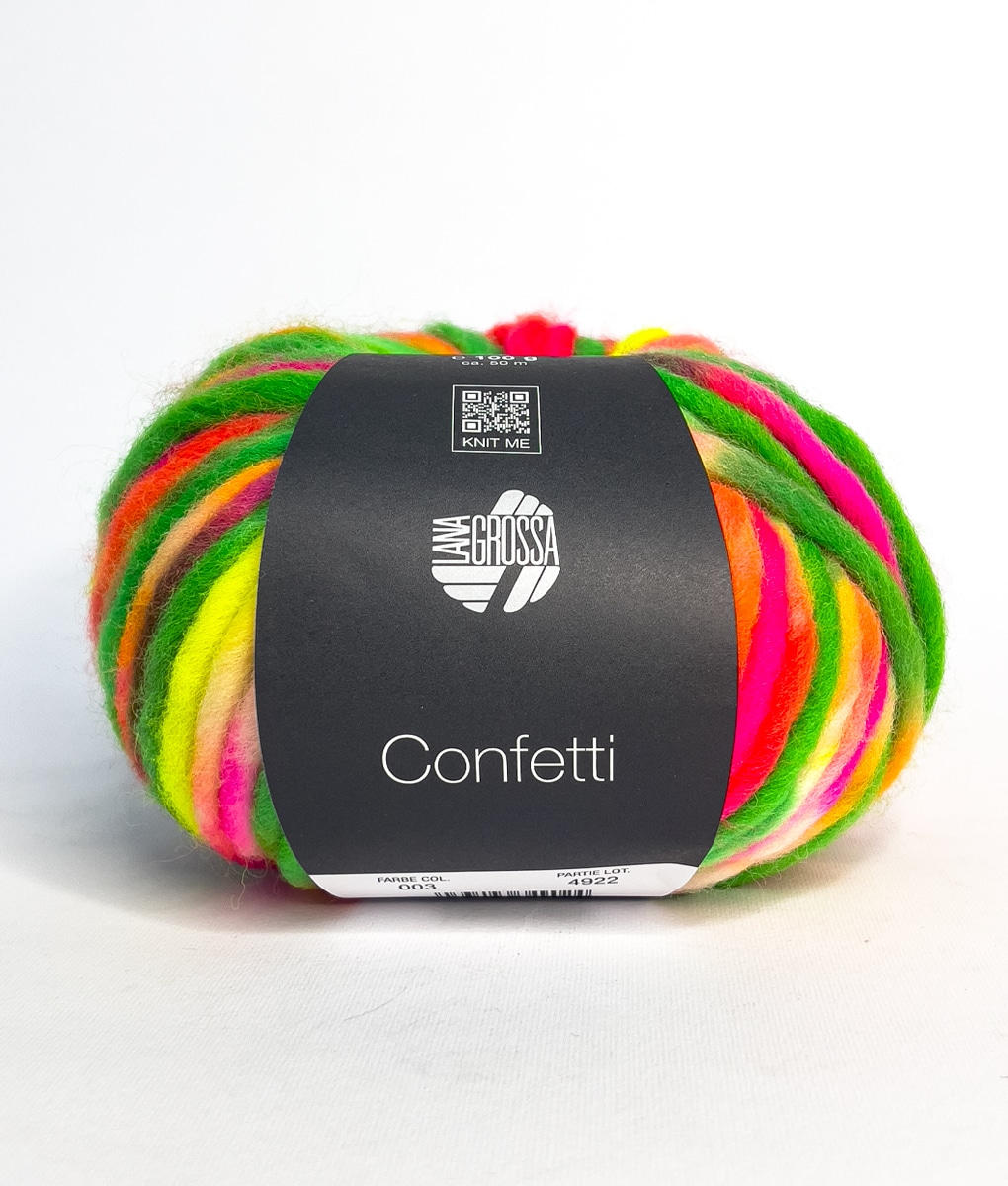 Lana Grossa Gomitolo Confetti Filato 100% Lana Vergine Chunky - immagine 16