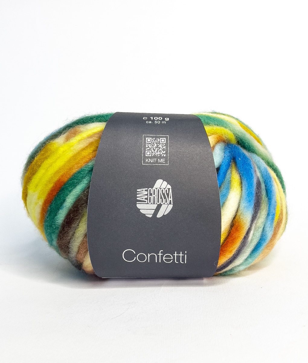 Lana Grossa Gomitolo Confetti Filato 100% Lana Vergine Chunky - immagine 17
