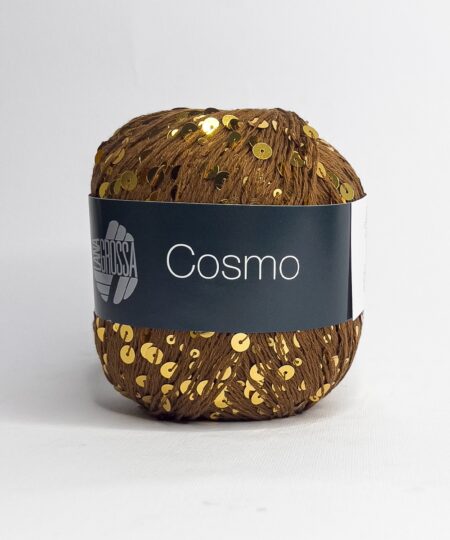 filato Cosmo di Lana Grossa e La perfetta combinazione di cotone naturale e paillettes scintillanti da lavorare ai ferri o all'uncinetto