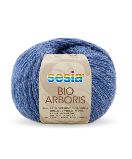 bio arboris sesiafilati Bellissimo filato organico, una miscela di lana e lino che donano un effetto rustico al filato.