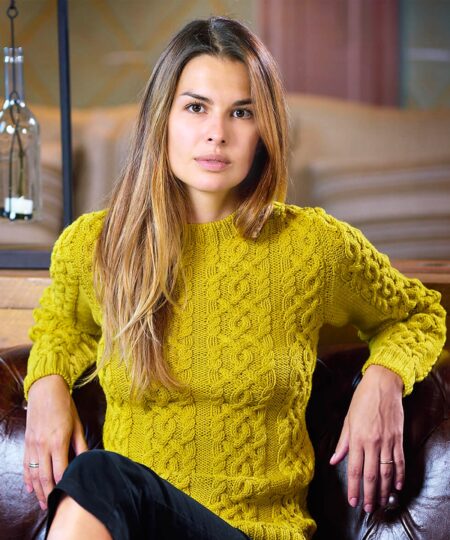 nordica sesia modello gratuito maglione con losanche e trecce ai ferri