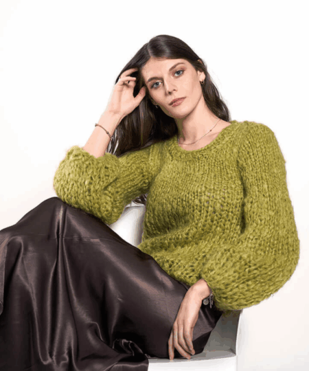 Alternative view of Pattern Maglia: Golden Hour il maglione coccola