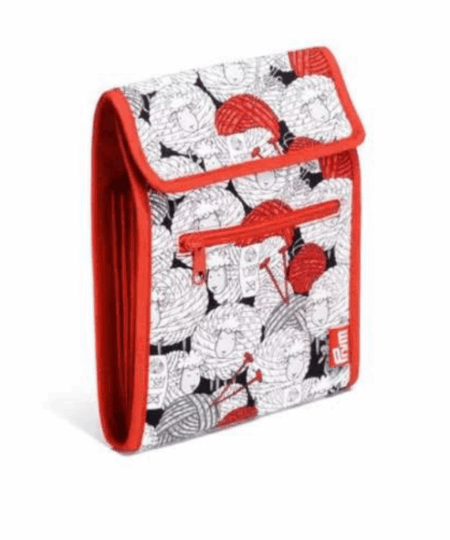 Prym Bag for circular needles red sheep